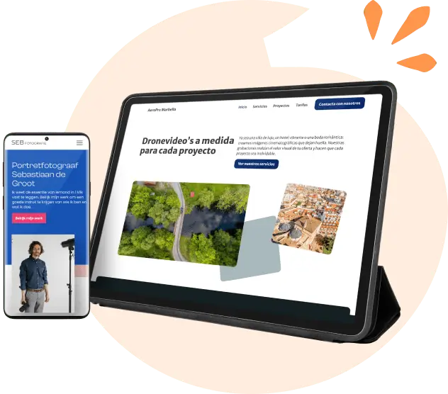Voorbeelden van websites voor fotografen