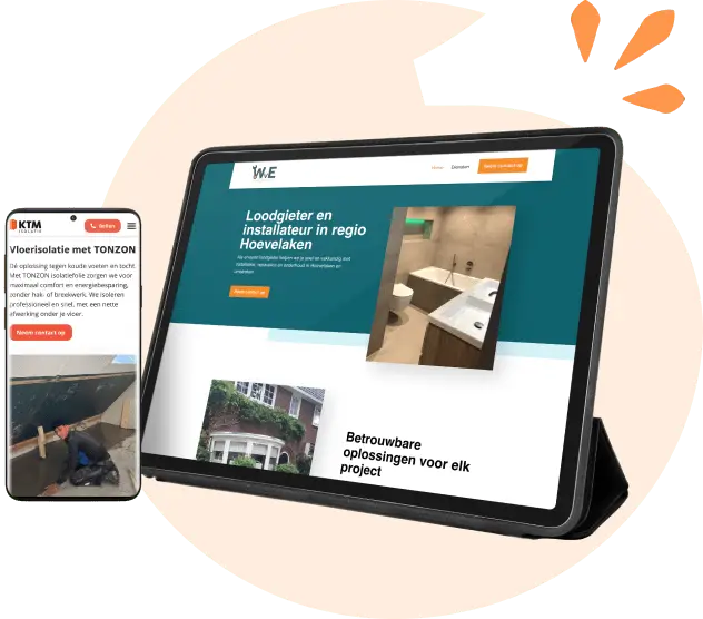 Website voor installateurs voorbeelden
